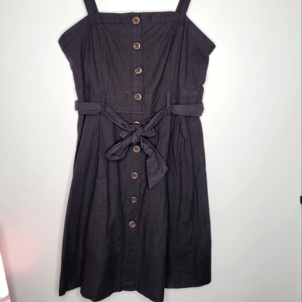 Revamped | Black Button Dress